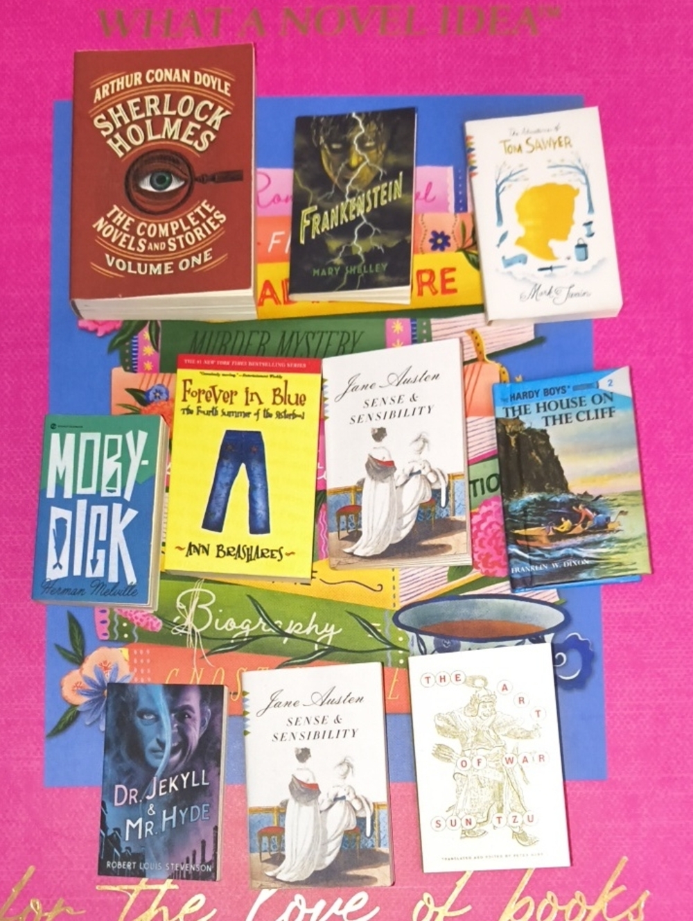 Classic Mini Book Lot - Multicolor Vintage Covers